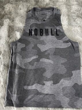 NOBULL Men's Gray Camouflage Tank Top - Gray/Charcoal-0185